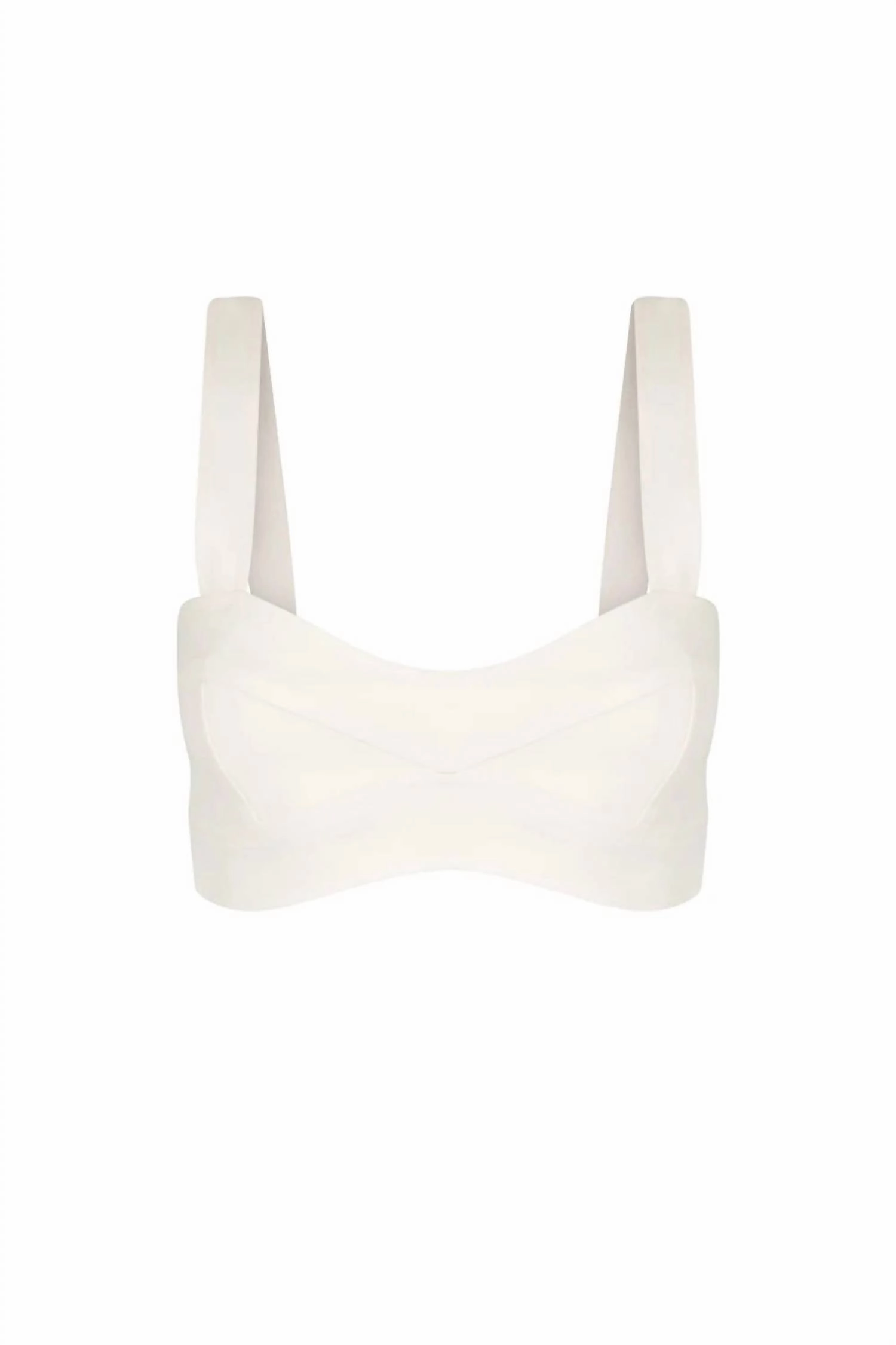 Irena Panelled Bralette In Ivory