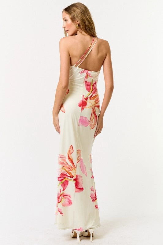 Isle of Petals One Shoulder Maxi Dress