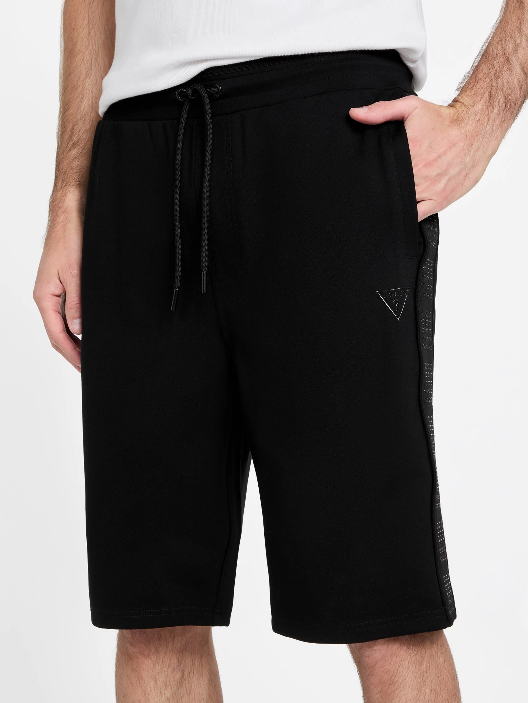 Ismael Logo-Tape Color-Block Shorts
