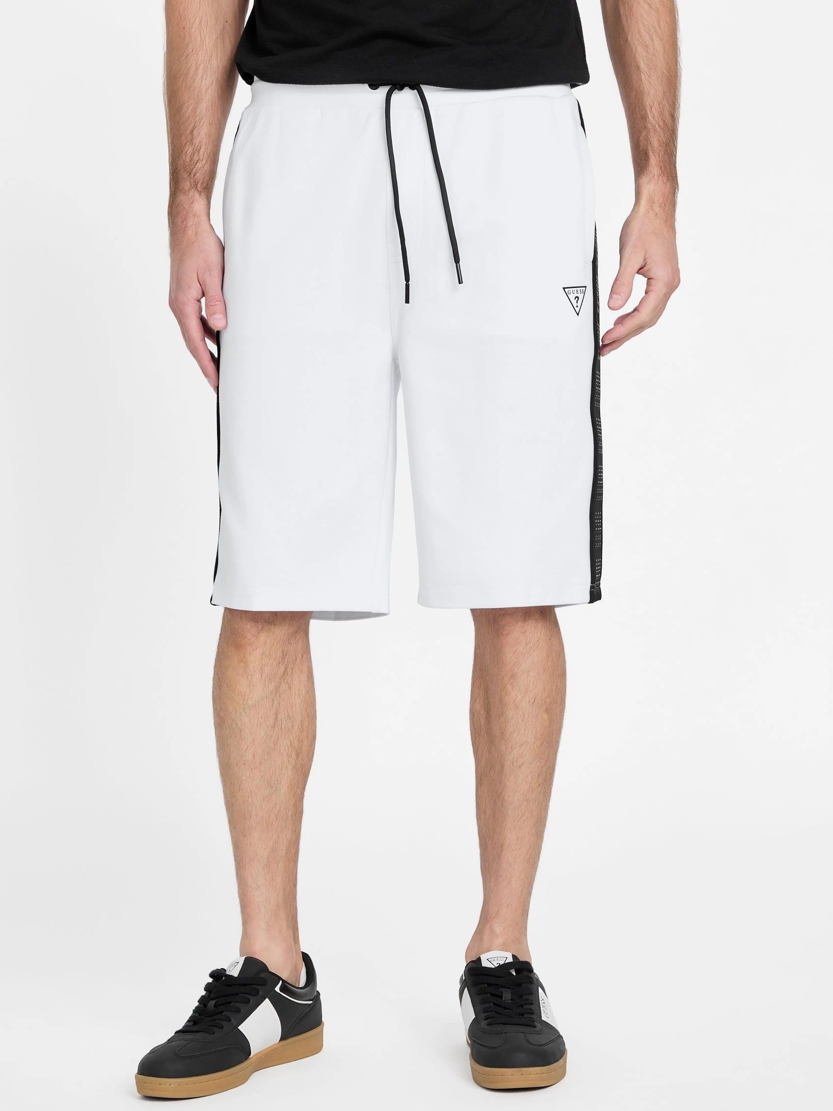 Ismael Logo-Tape Color-Block Shorts