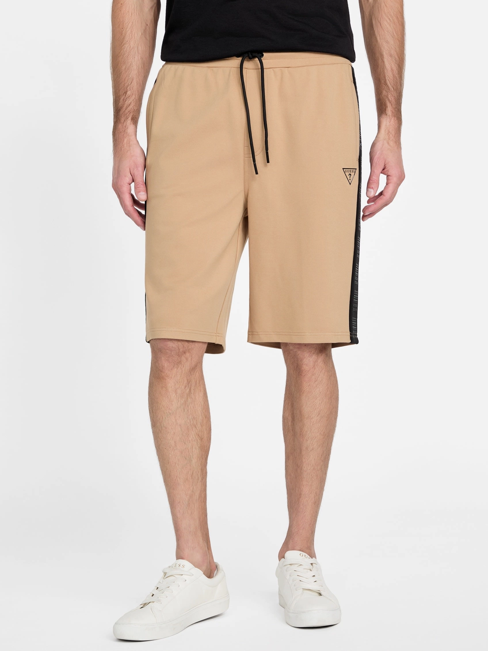 Ismael Logo-Tape Color-Block Shorts