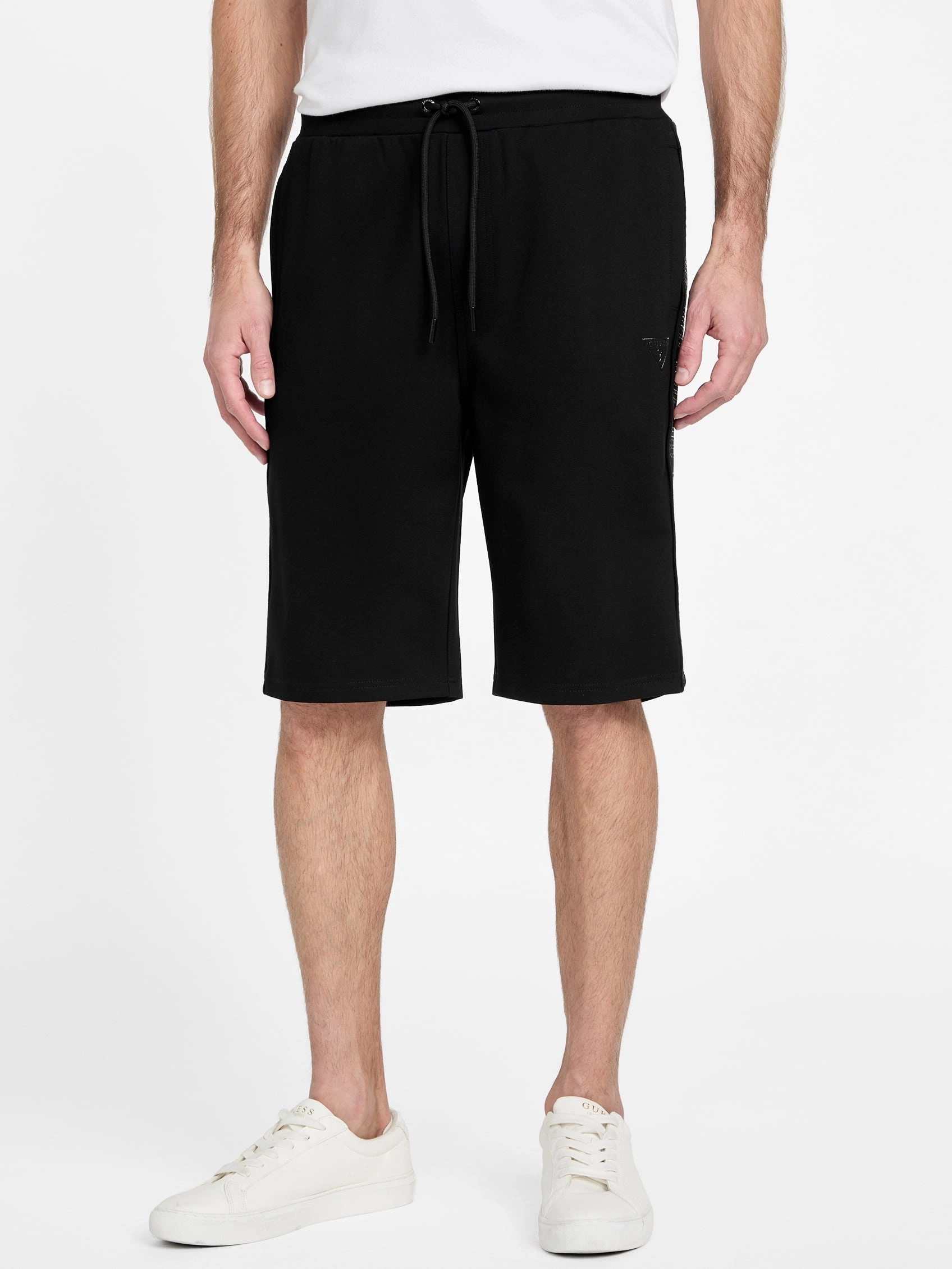 Ismael Logo-Tape Color-Block Shorts