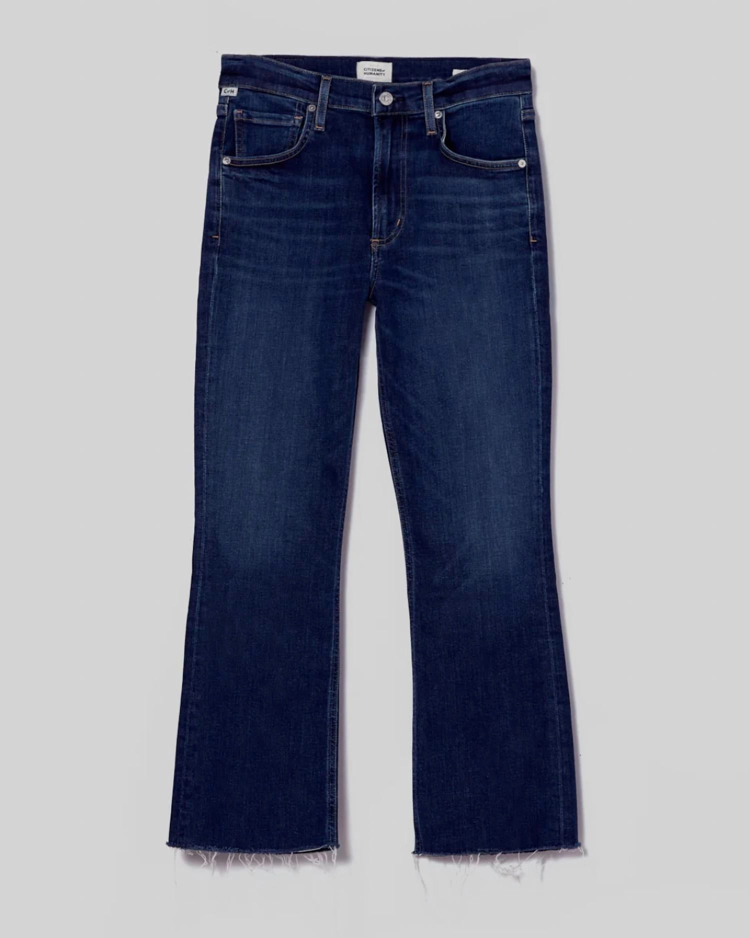 Isola Mid Rise Cropped Boot In Baltic  (Dk Indigo)