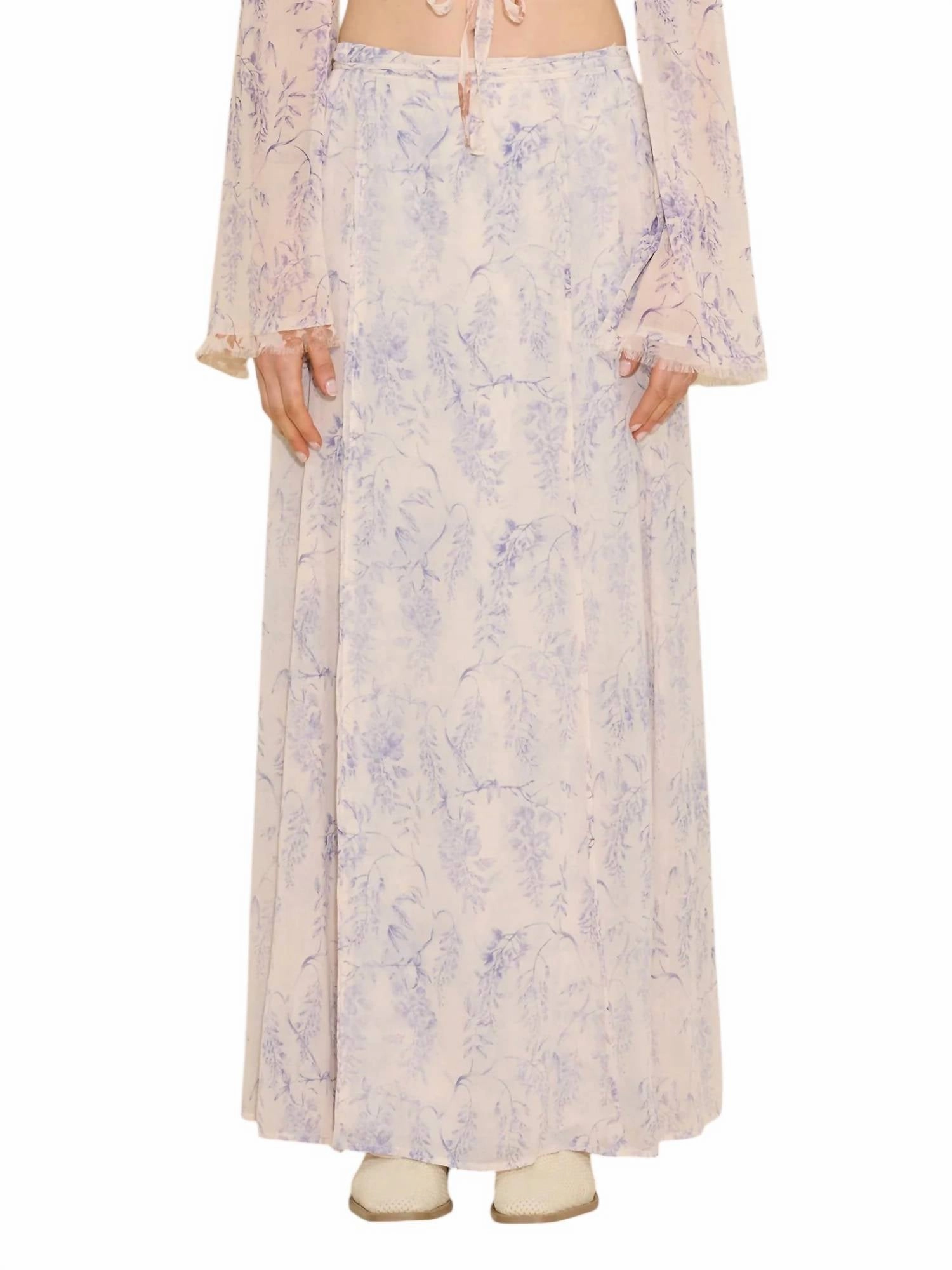 Ivy Wrap Skirt In Lilac Mix