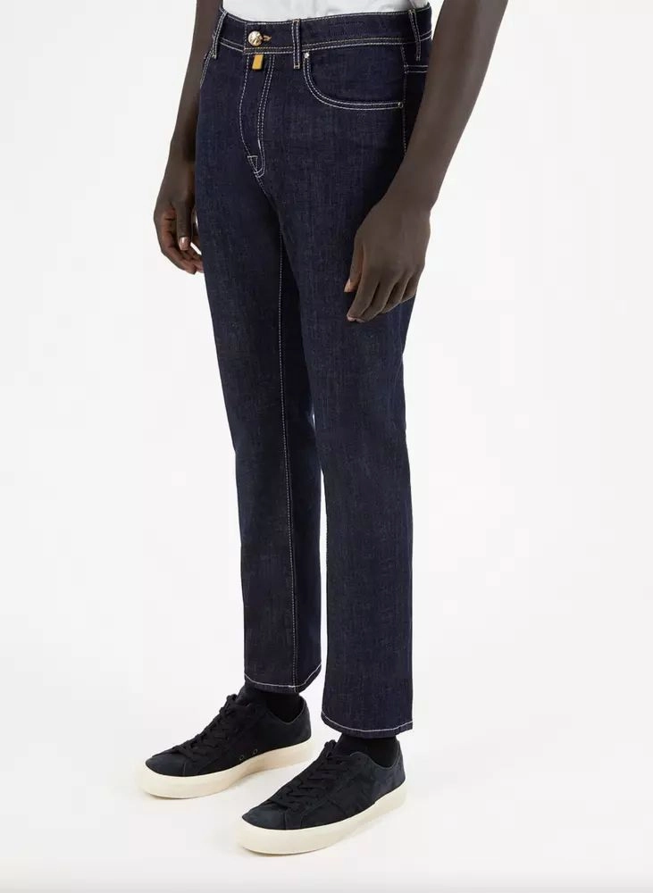 Jacob Cohen Italian Crafted Bandana Detail Men's Jeans