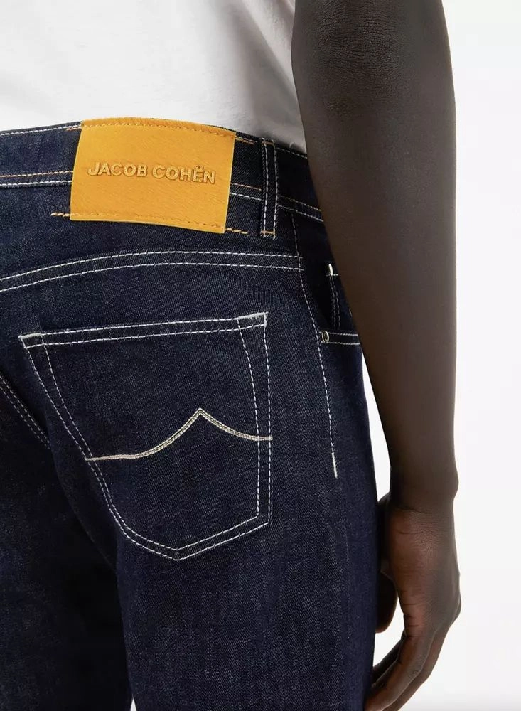 Jacob Cohen Italian Crafted Bandana Detail Men's Jeans