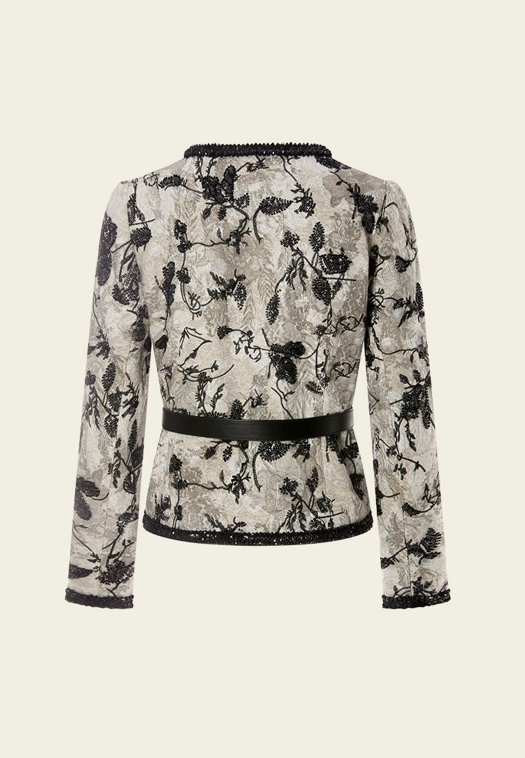 Jacquard Embroidery-&-sequin-detail Jacket