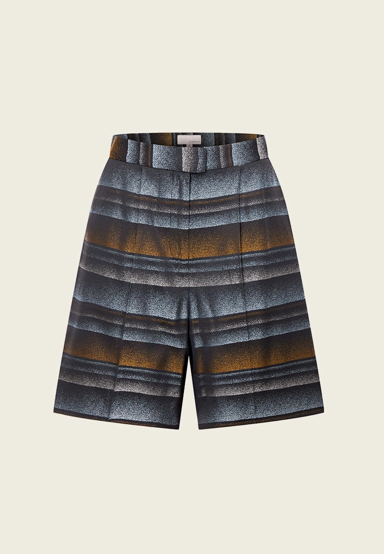 Jacquard Ombr Gradient Bermuda Shorts