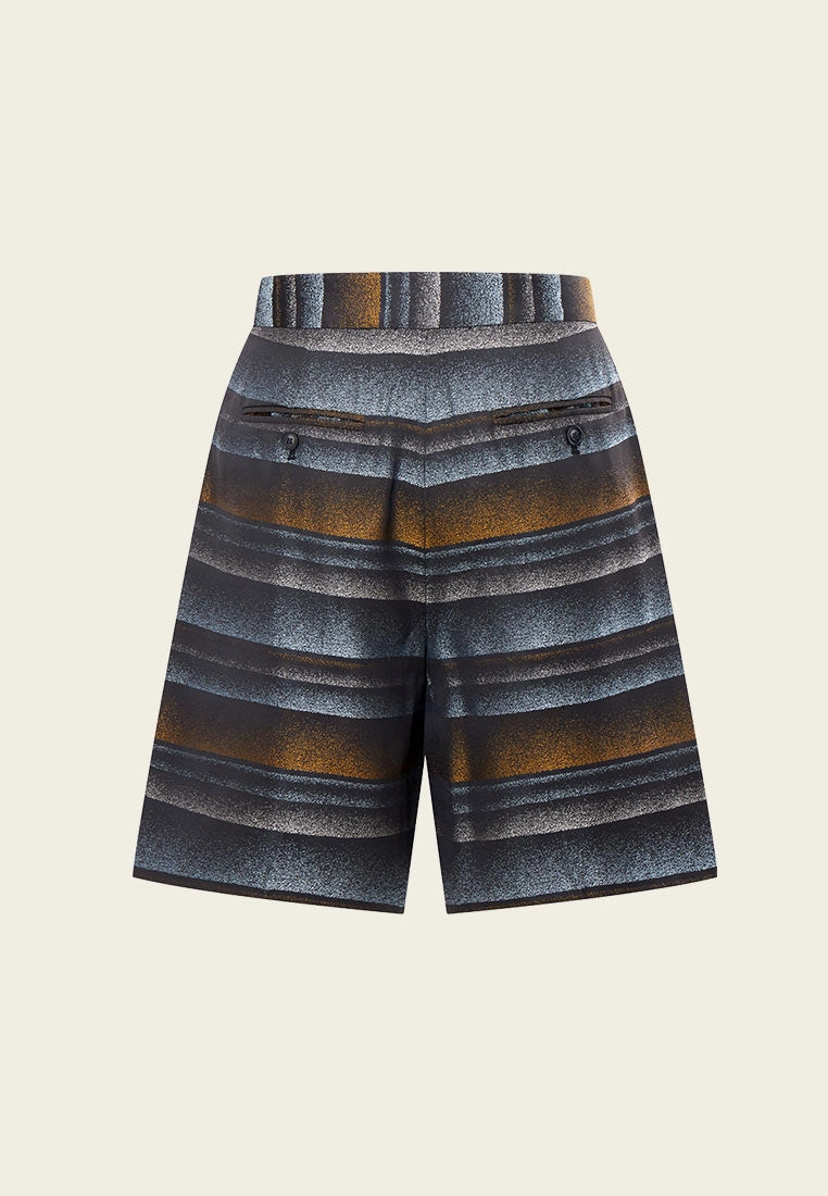 Jacquard Ombr Gradient Bermuda Shorts
