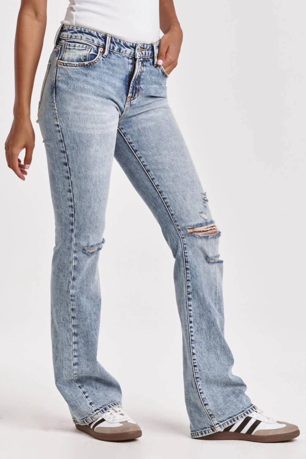 Jaxtyn High Rise Bootcut In Lena