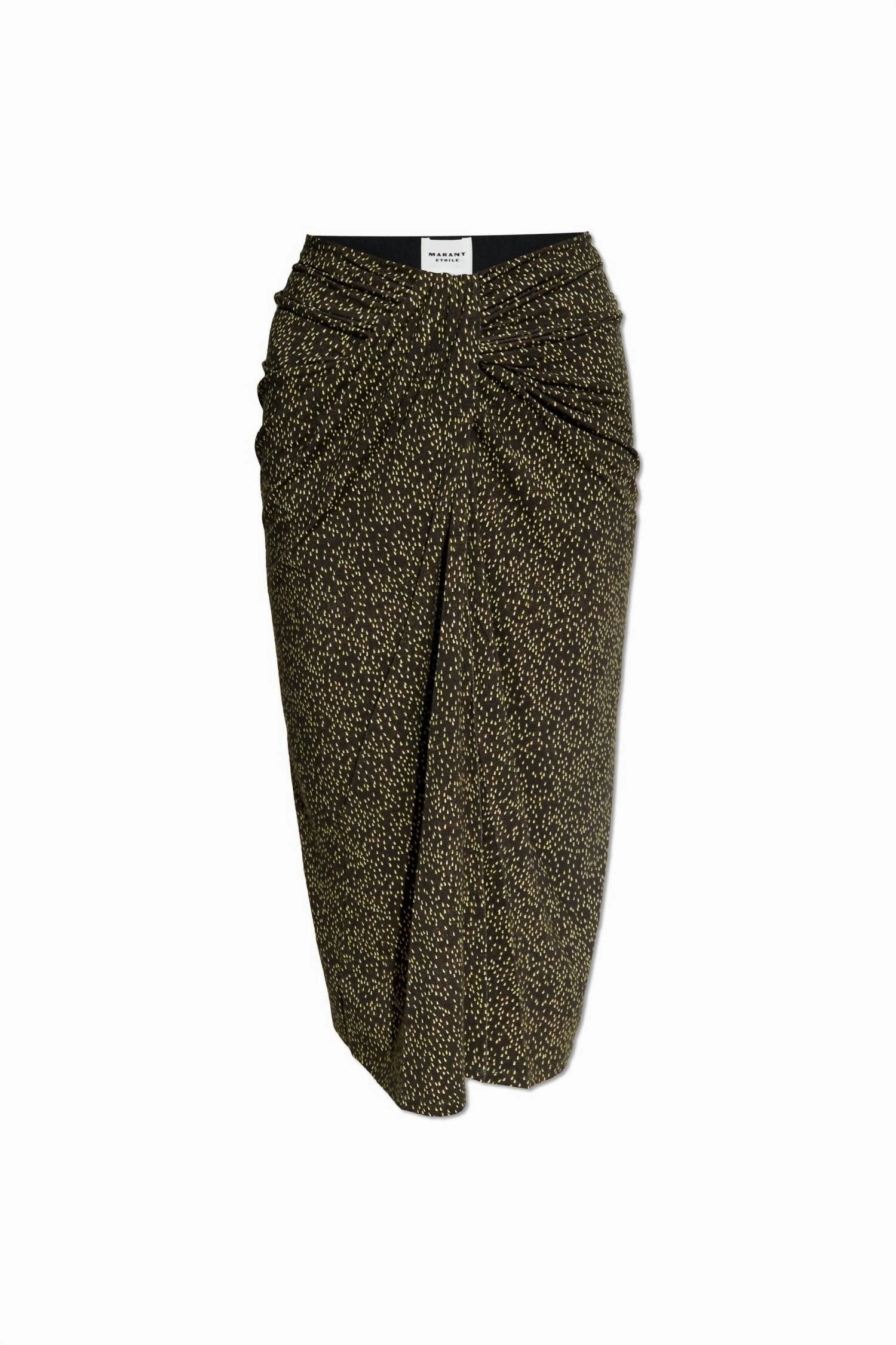 Jeldia Skirt In Dark Khaki/lime