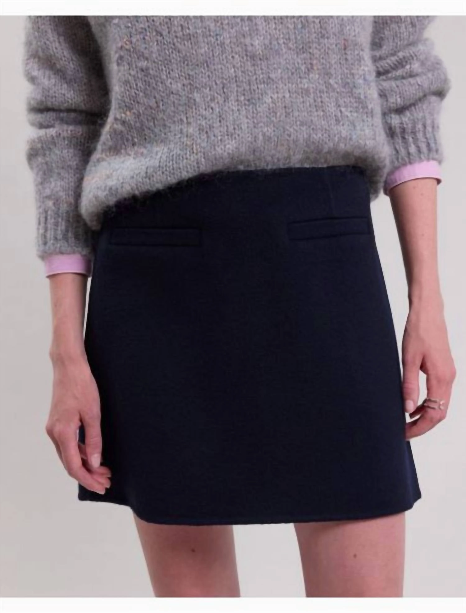 Joba Woven Skirt In Navy