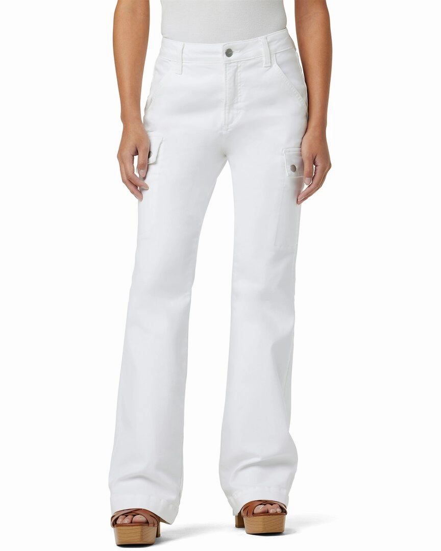 JOE'S Jeans Petite White The Frankie Cargo Bootcut Jean