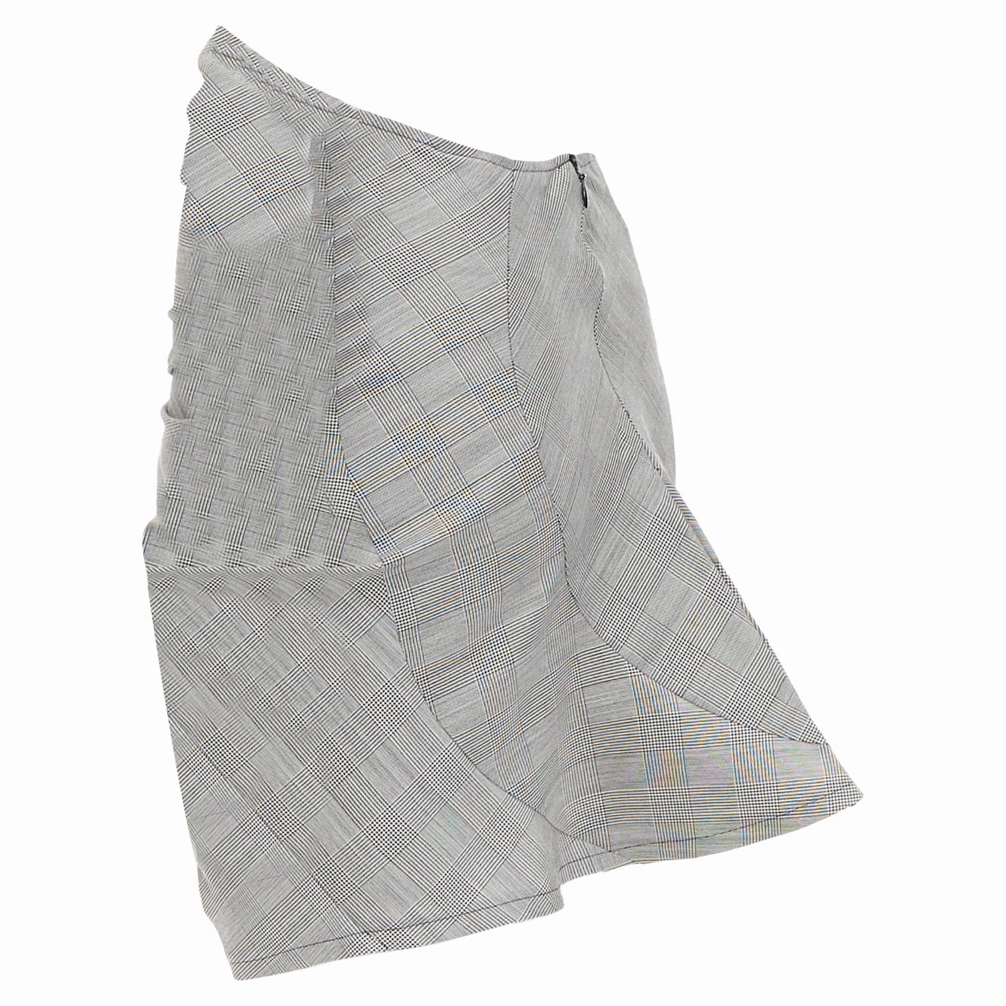 Junya Watanabe 3D Curved Cut Deconstructed Ruched Skirt