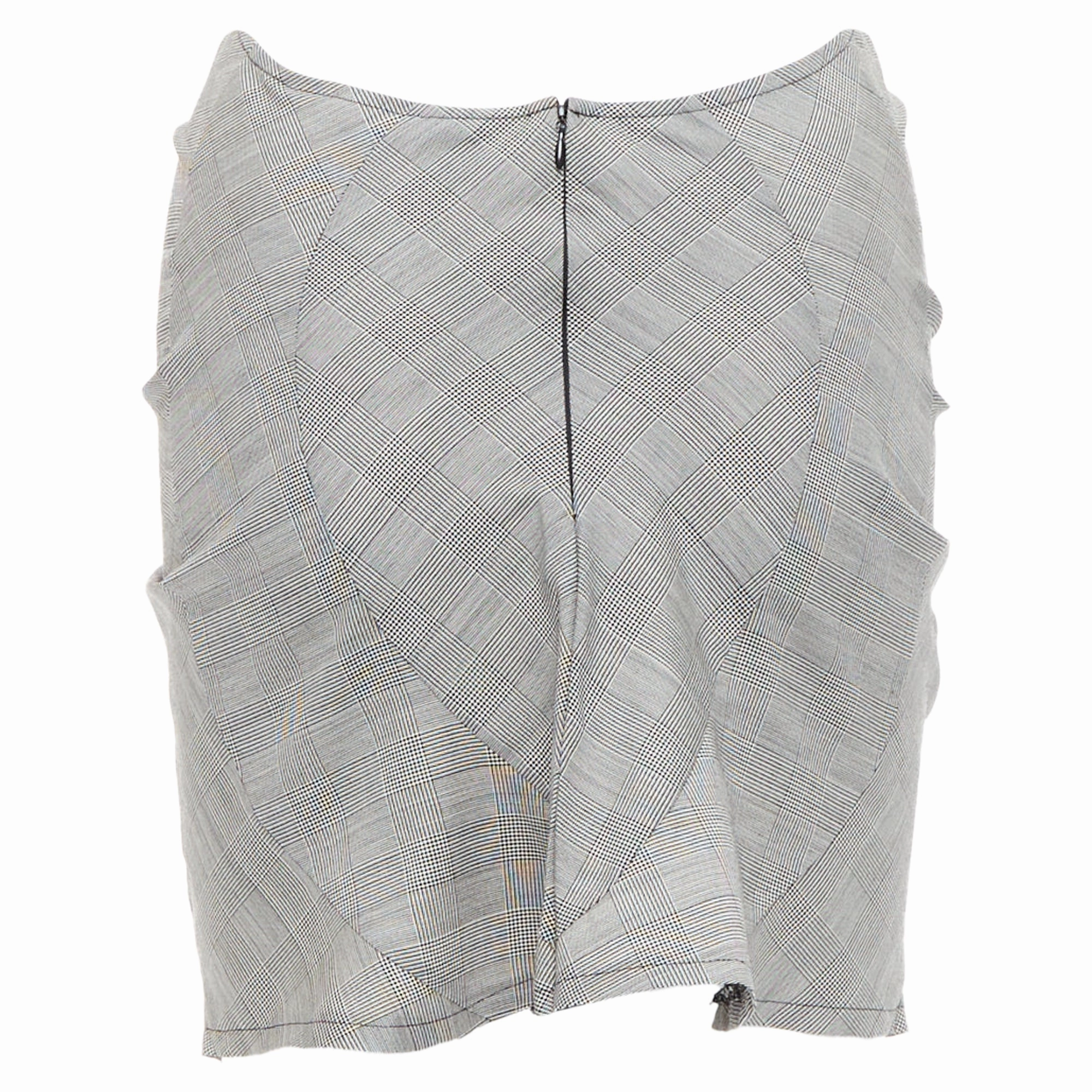 Junya Watanabe 3D Curved Cut Deconstructed Ruched Skirt