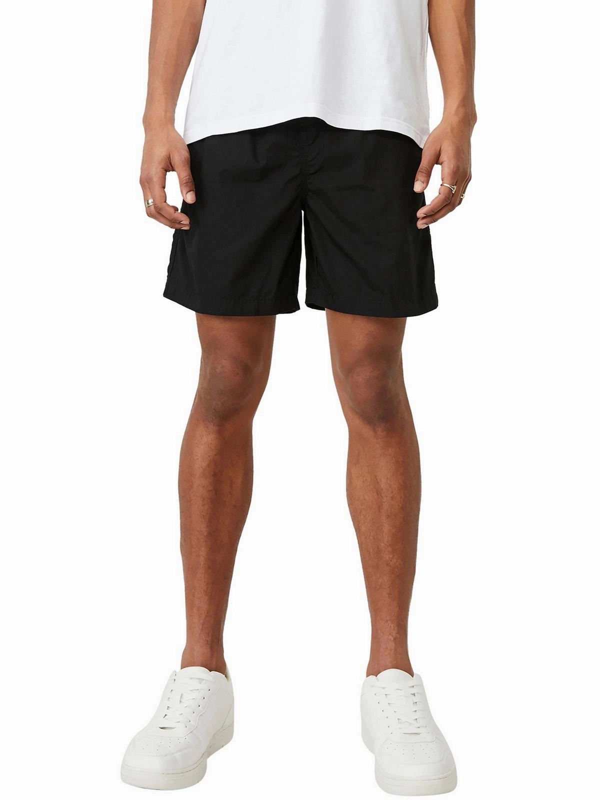 Kahuna Mens Relaxed Striped Flat Front Tie-Waist/Belted
