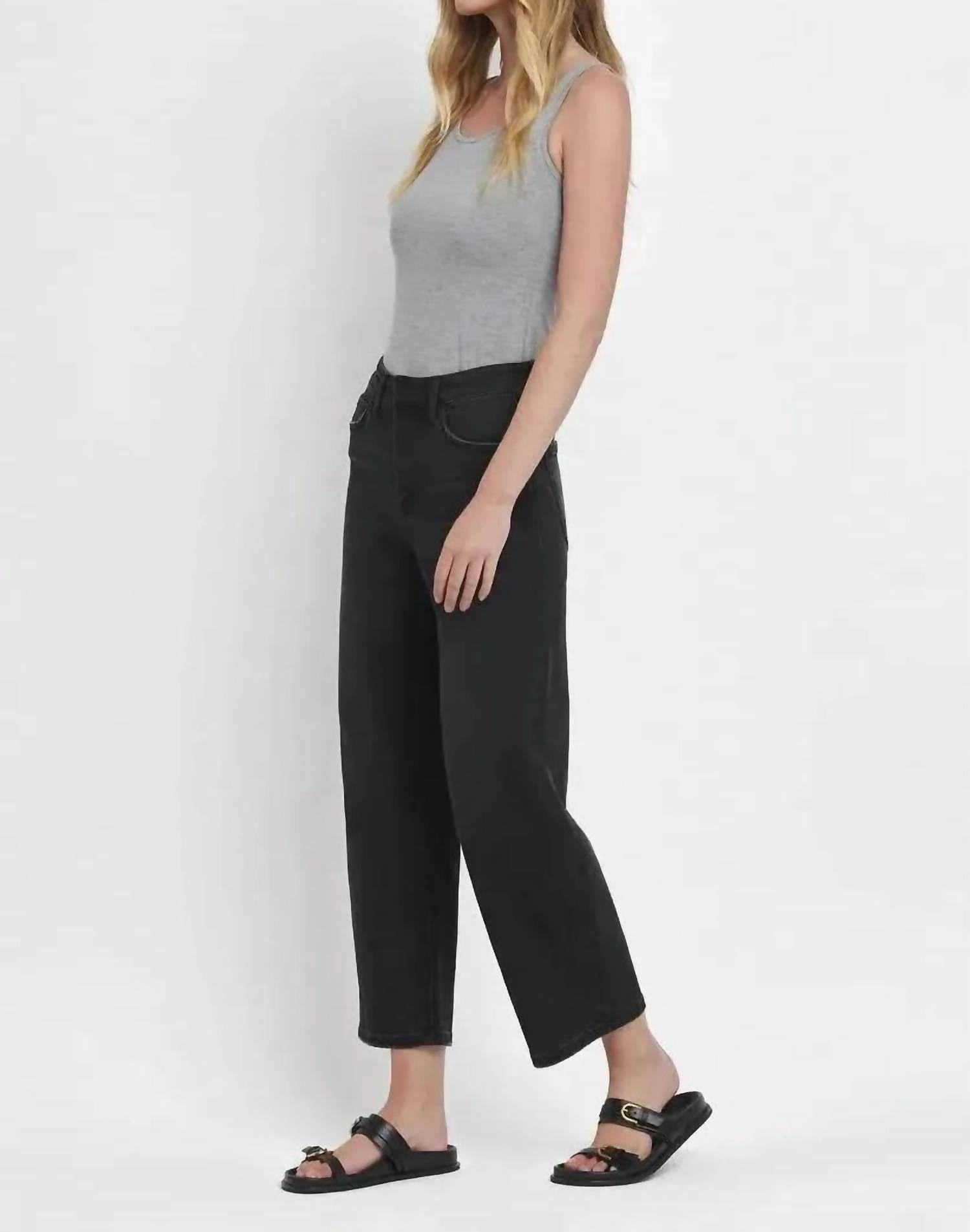 Kate Wide Barrel Jeans In Black