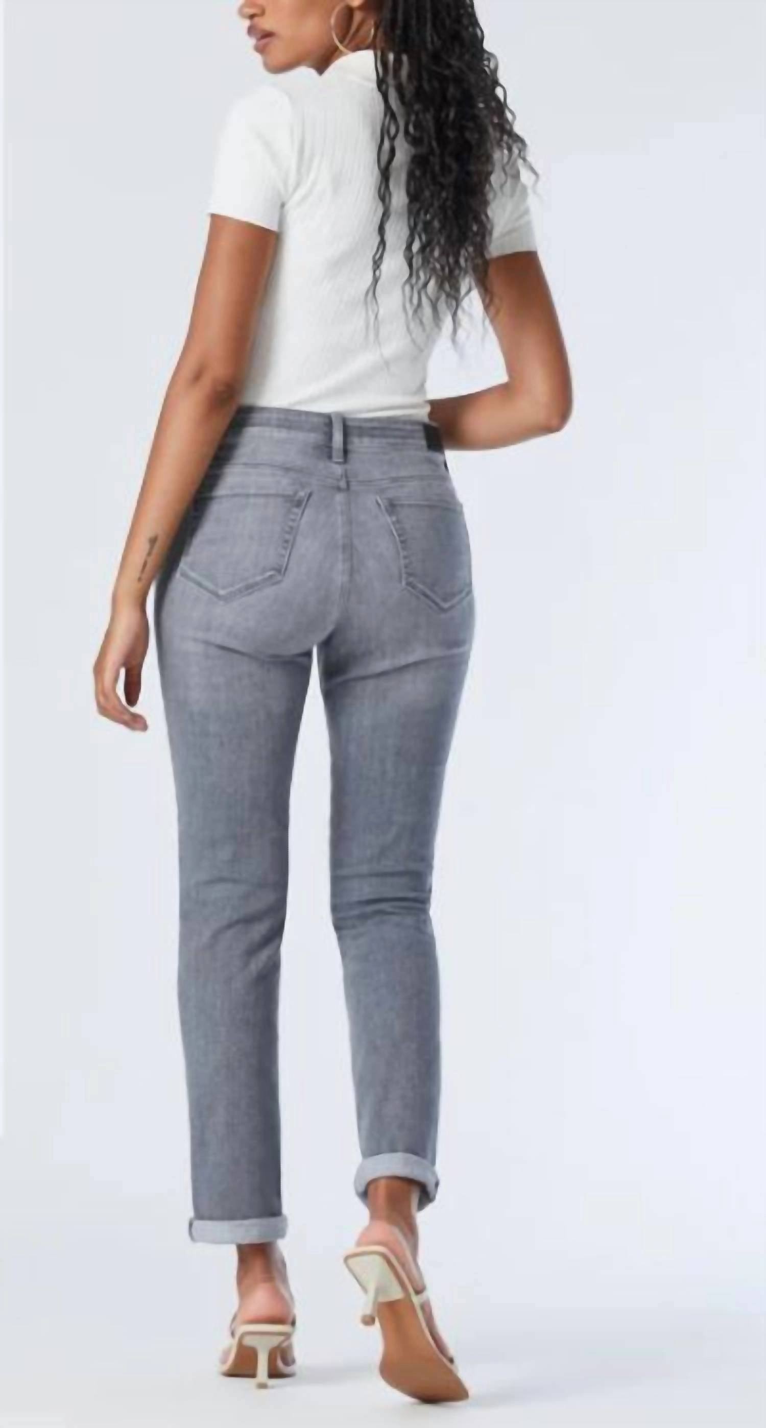 Kathleen Jeans In Mid Grey