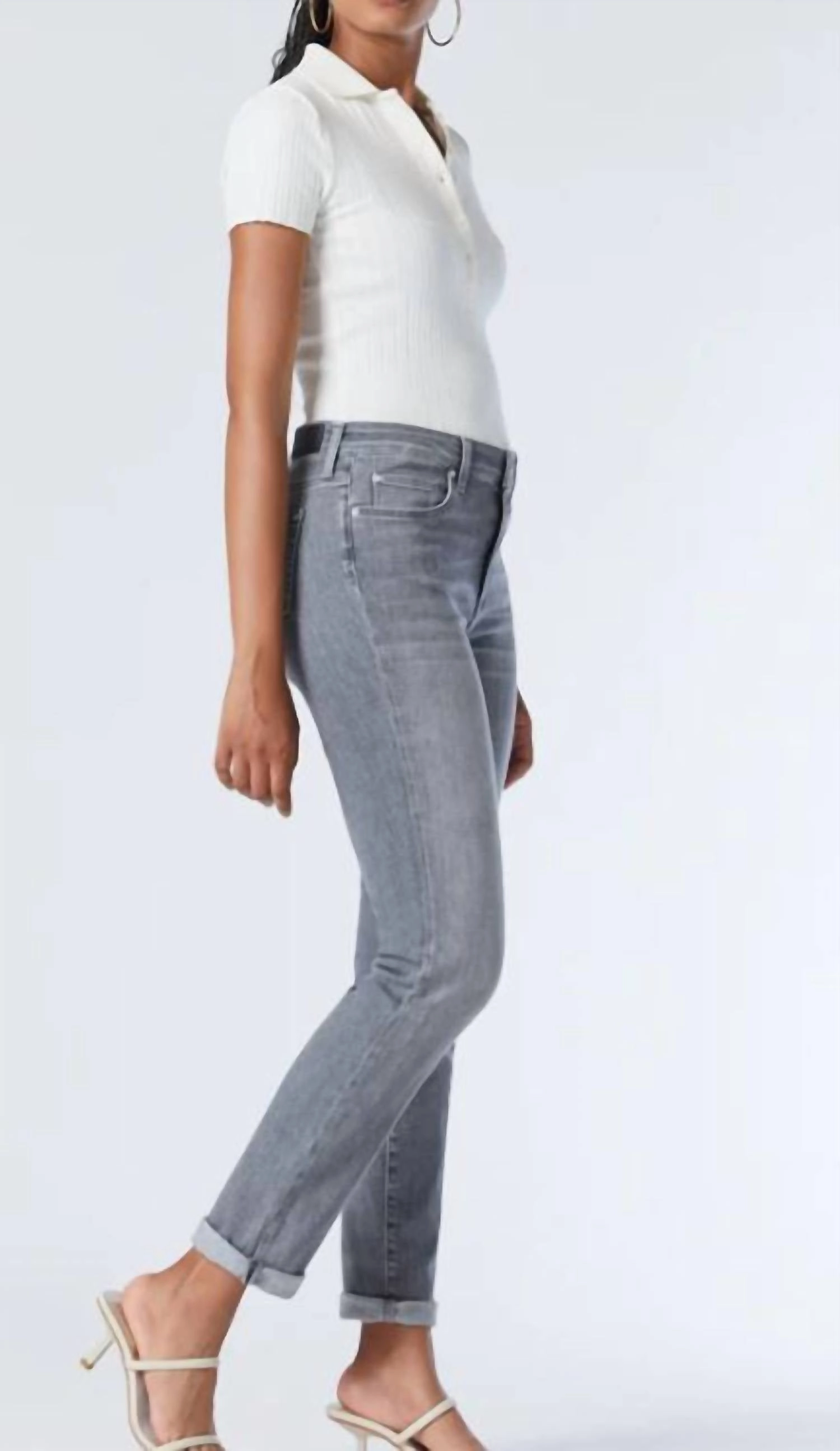Kathleen Jeans In Mid Grey