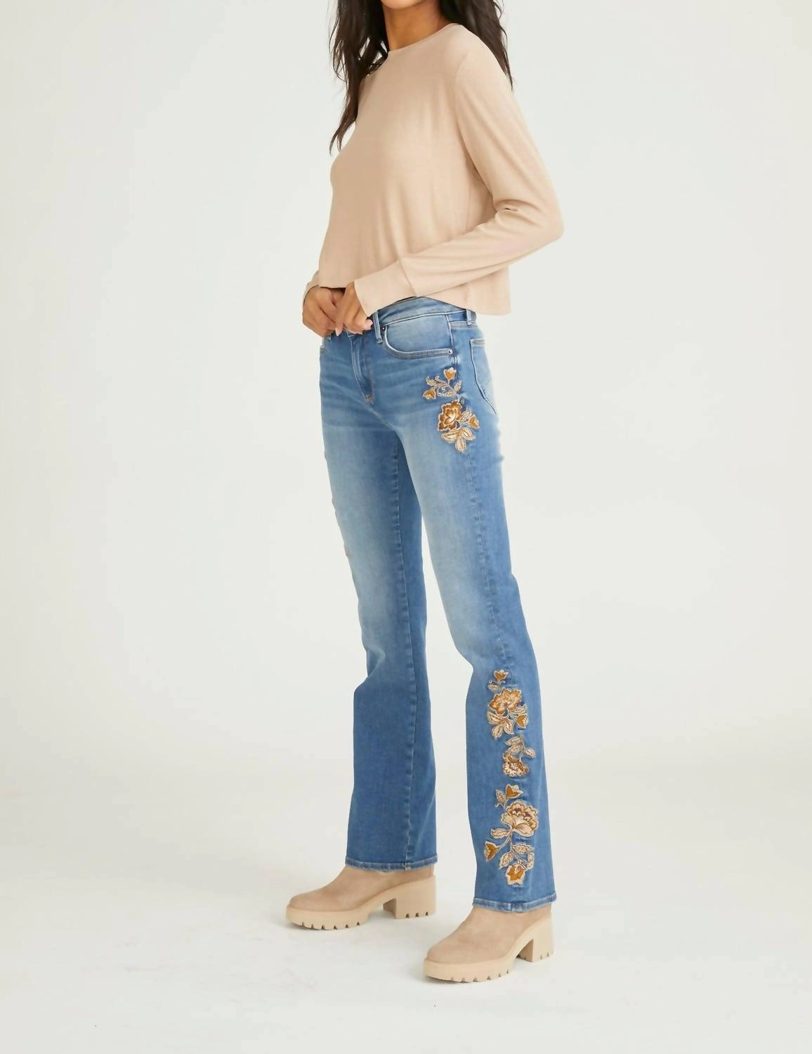 Kelly Jeans In Taupe Veranda