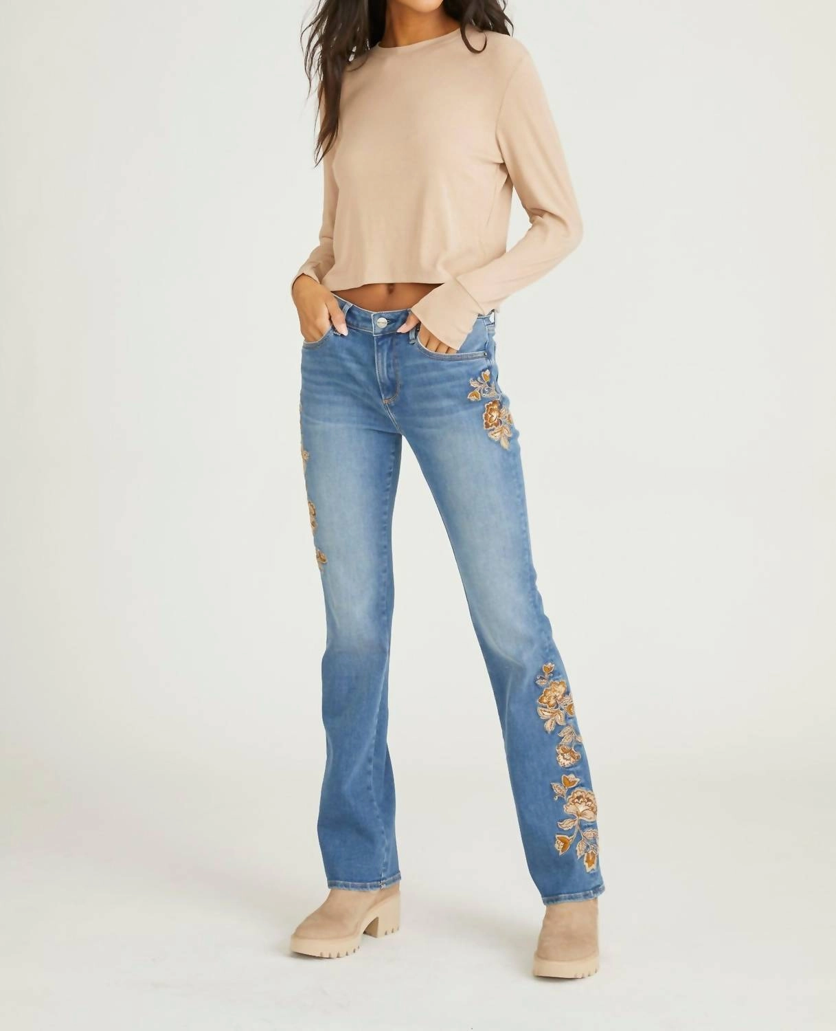 Kelly Jeans In Taupe Veranda