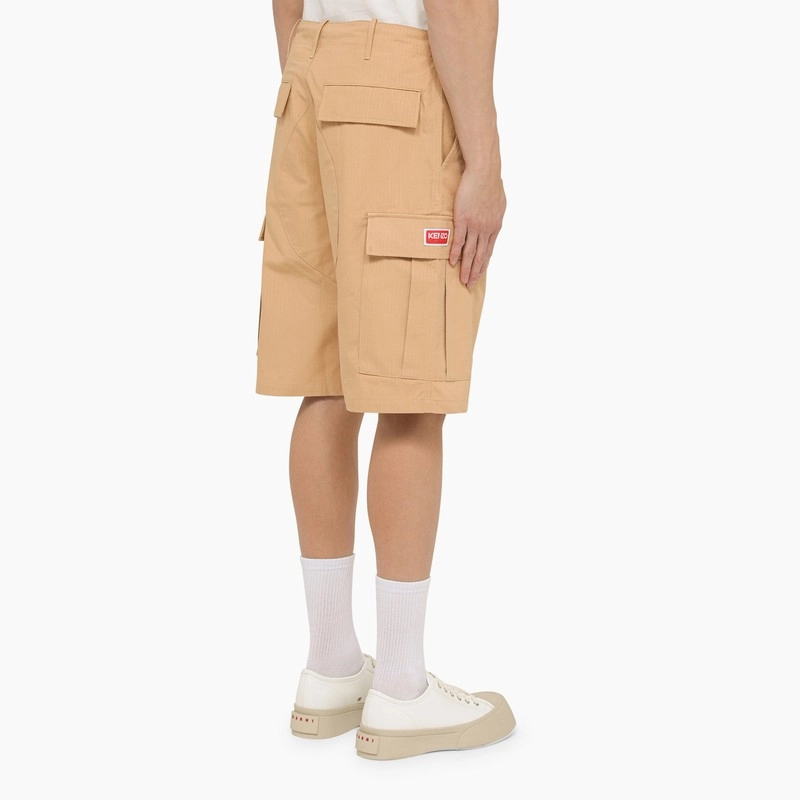 Kenzo Men's Camel Cargo Bermuda