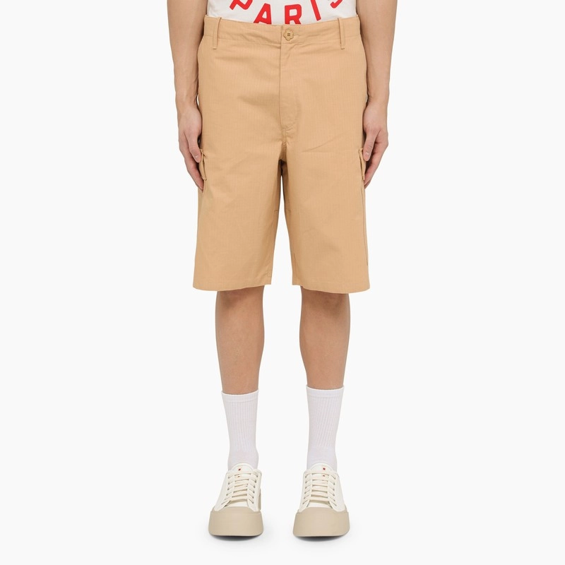 Kenzo Men's Camel Cargo Bermuda
