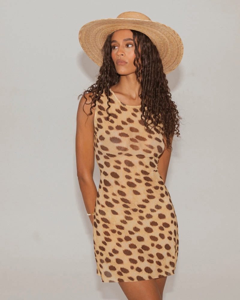 Knit Leopard Muscle Dress