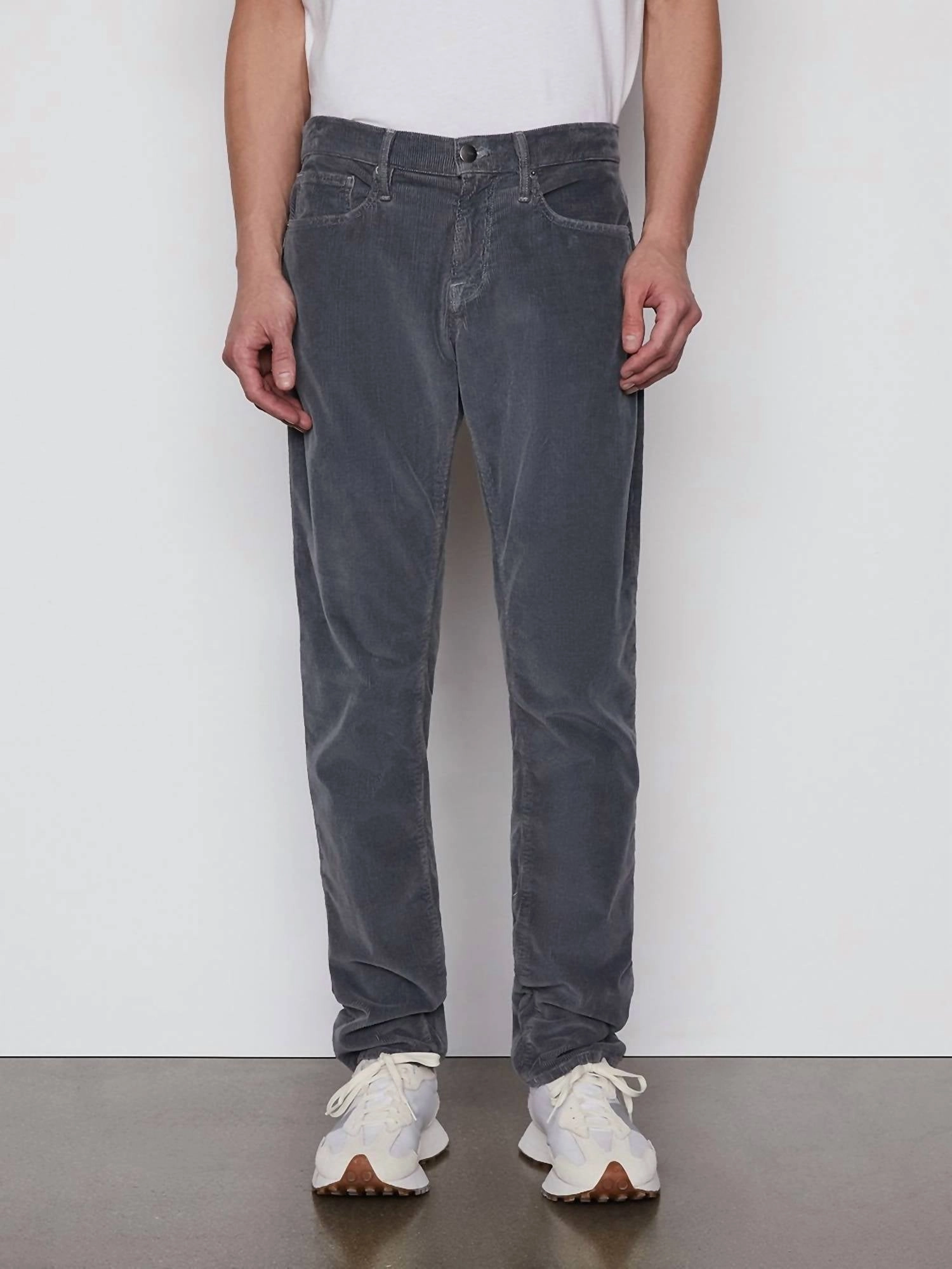 L'homme Slim Corduroy Jeans In Grey