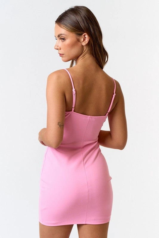 Lace & Grace Bow Mini Dress