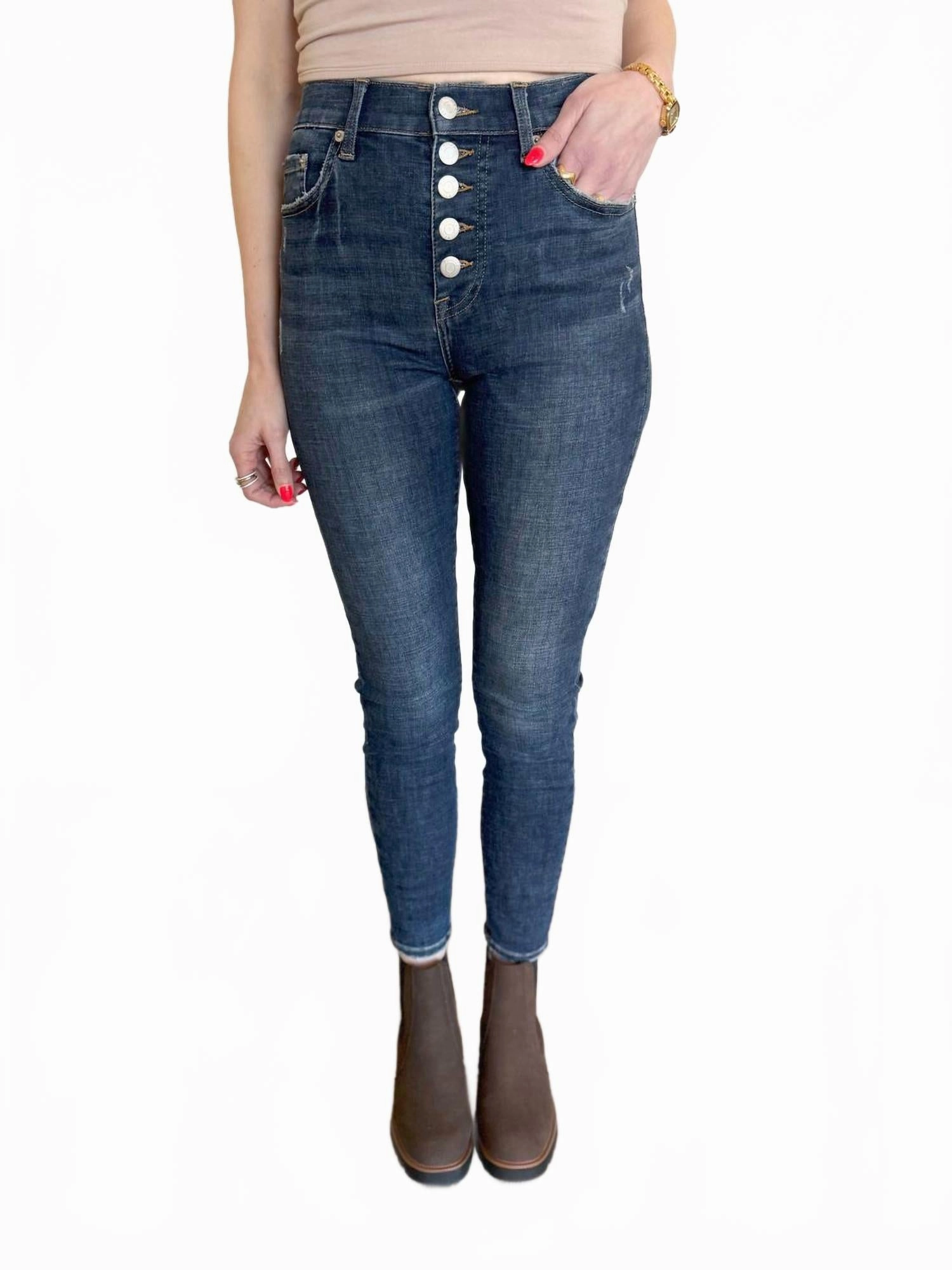 Lacey High Rise Dark Wash Jeans