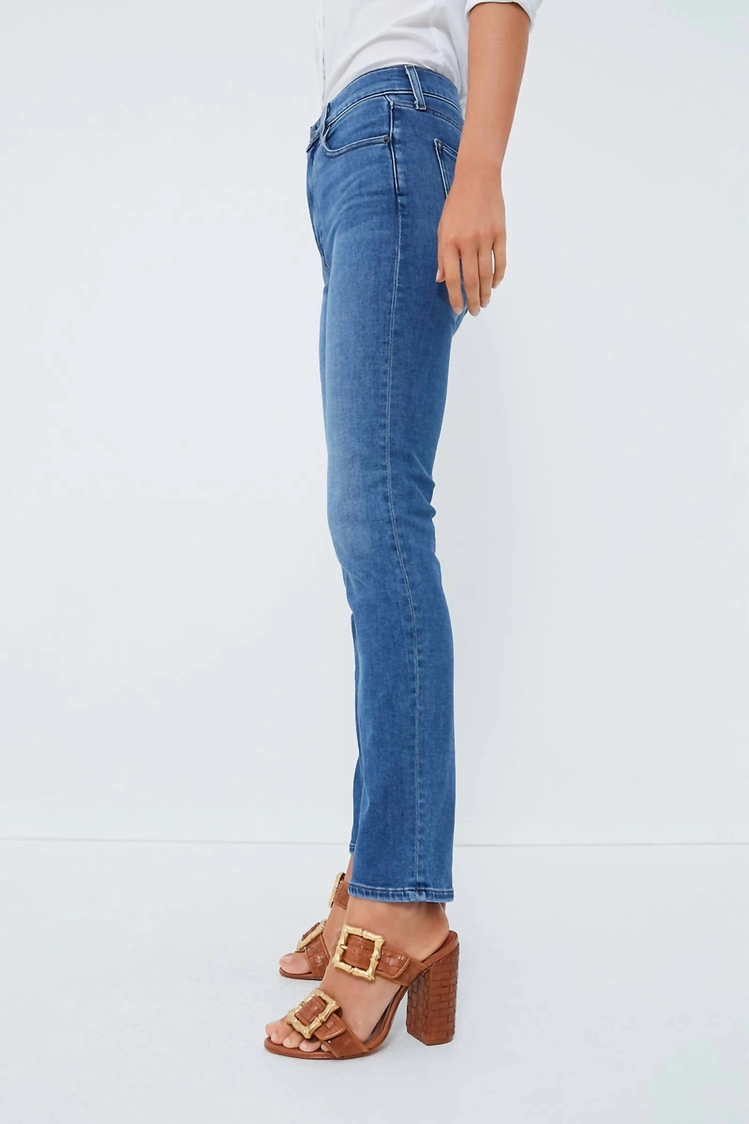 Lara Slim Ankle Jean In Coast