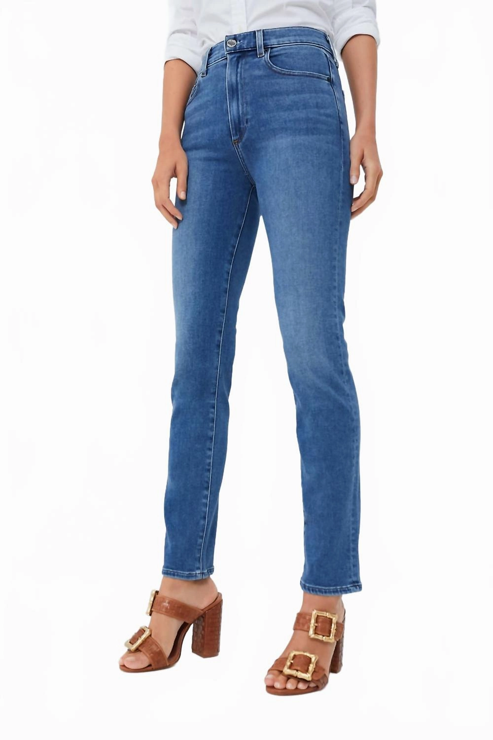 Lara Slim Ankle Jean In Coast