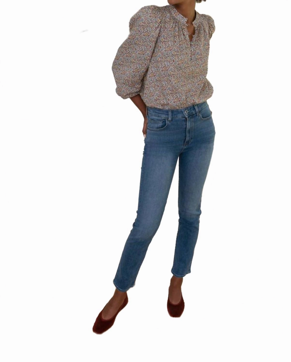 Lara Slim Ankle Jean In Coast