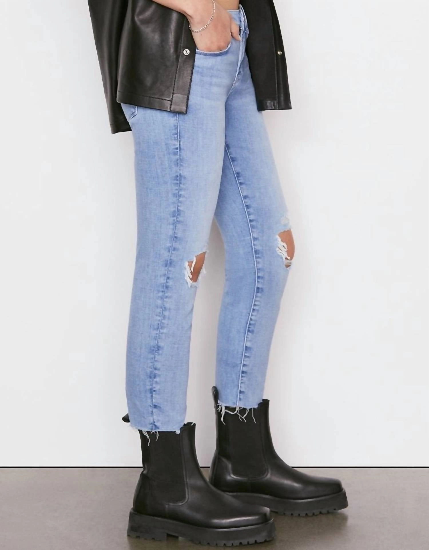 Le Garcon Crop Jeans In Cebu Rips