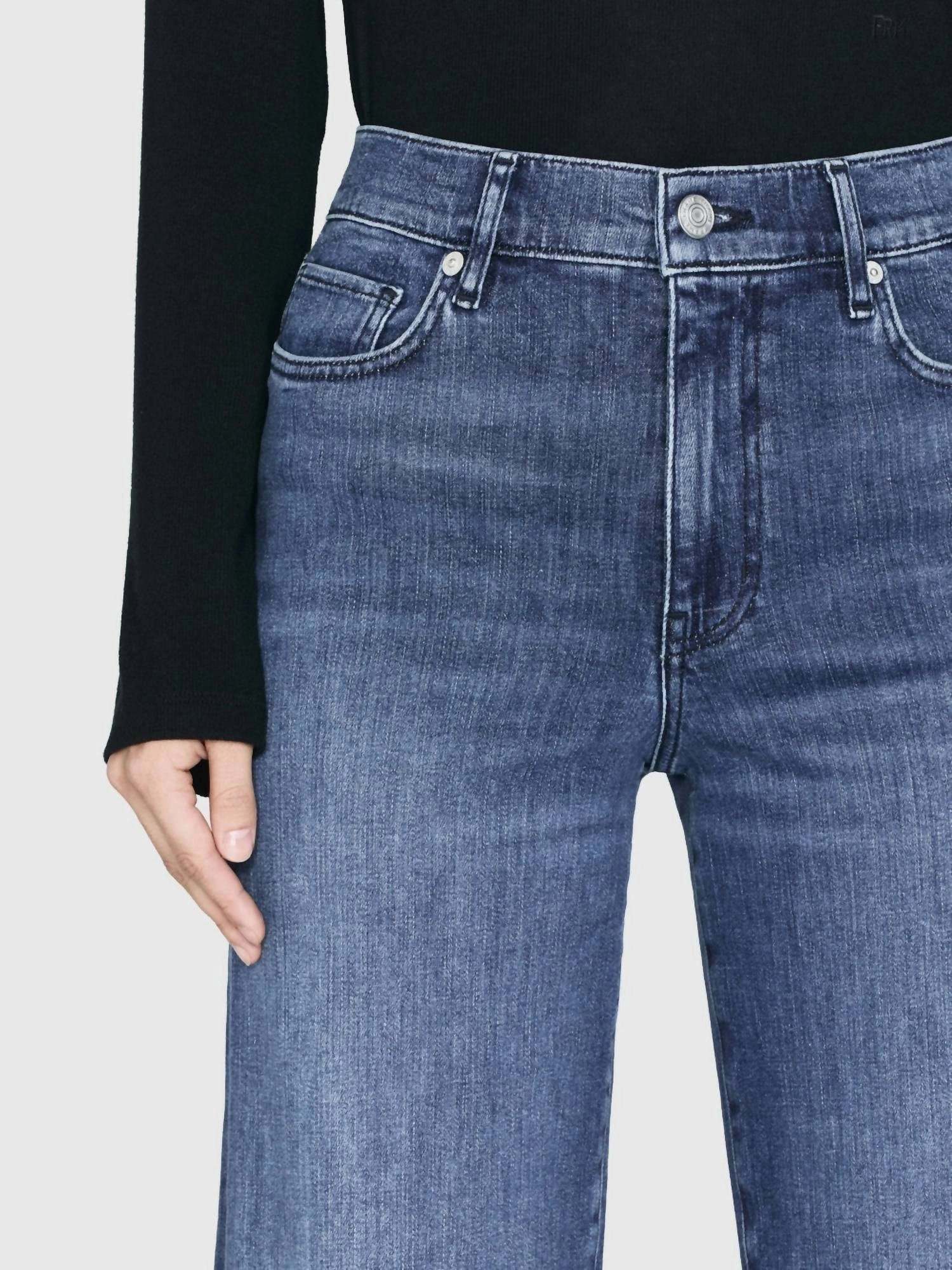 Le Slim Palazzo Raw Jeans In After Crossings
