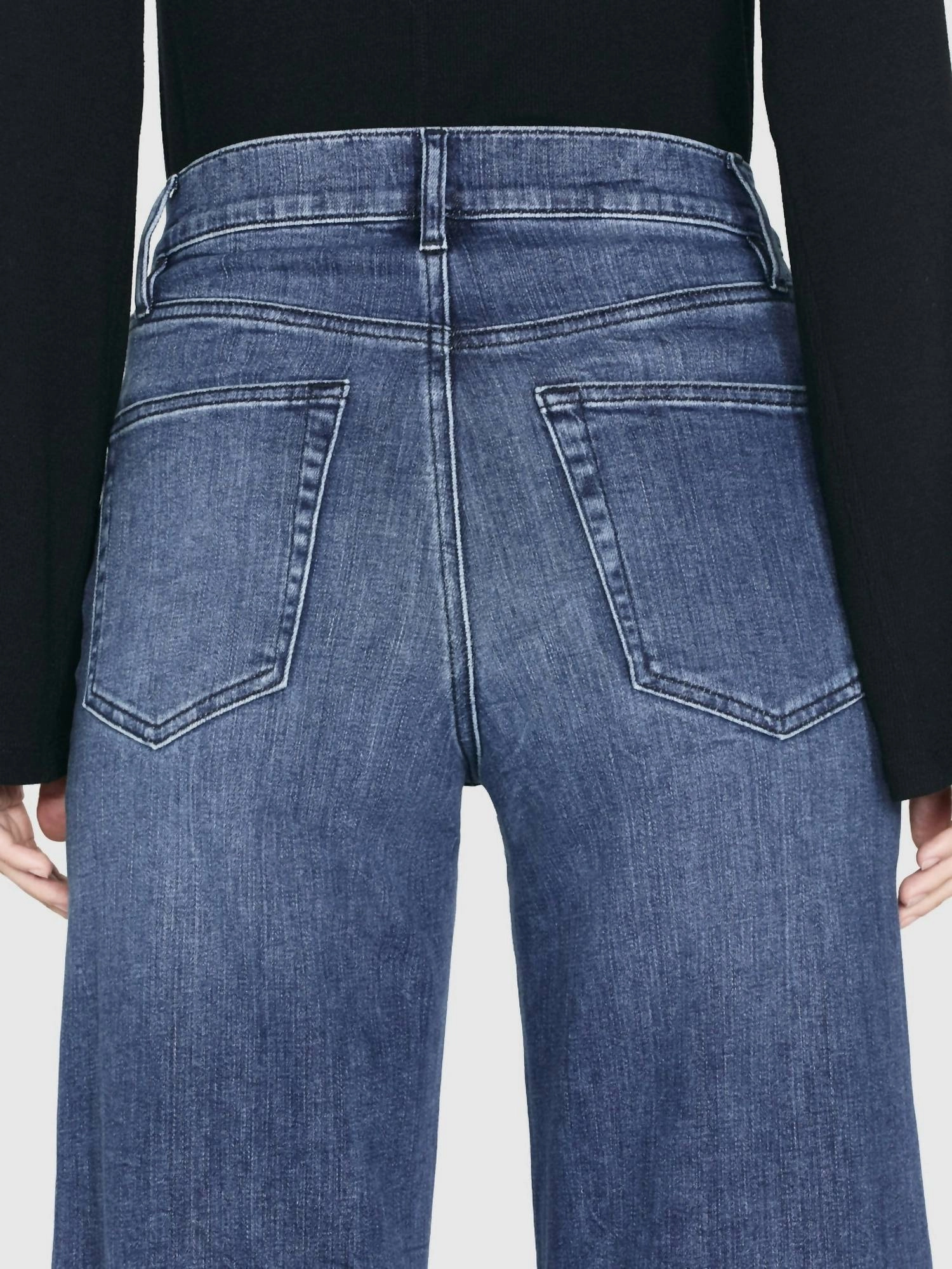 Le Slim Palazzo Raw Jeans In After Crossings