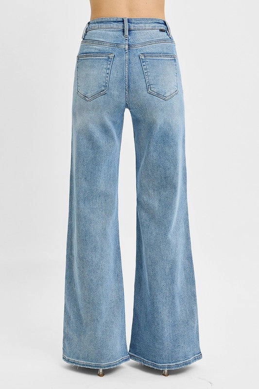 Leenah High Rise Wide Leg Denim Jeans