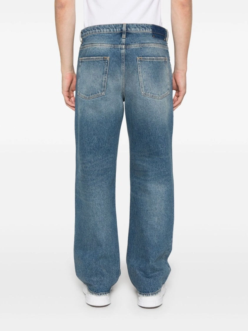 Light Blue Loose-Fit Denim Jeans
