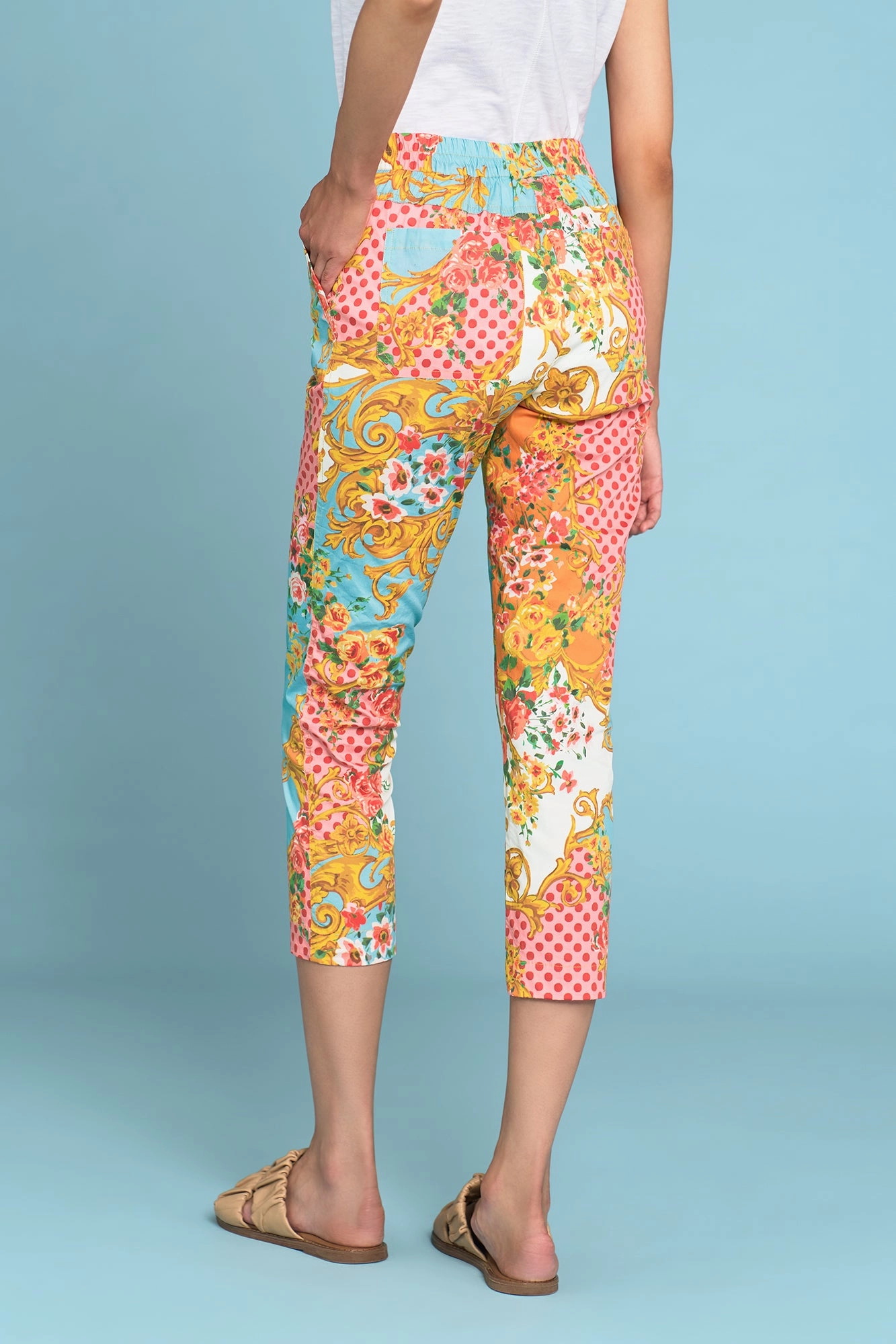 Lightweight Cotton Pant - Camargue Bloom Print