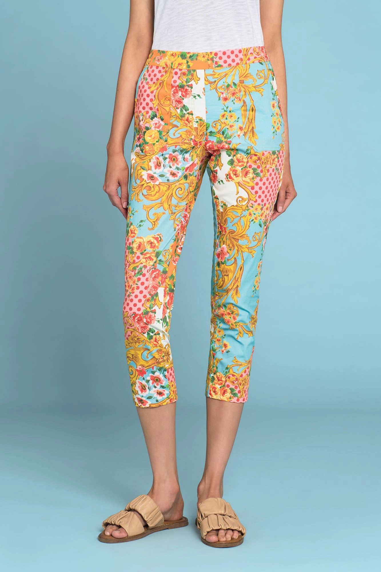 Lightweight Cotton Pant - Camargue Bloom Print