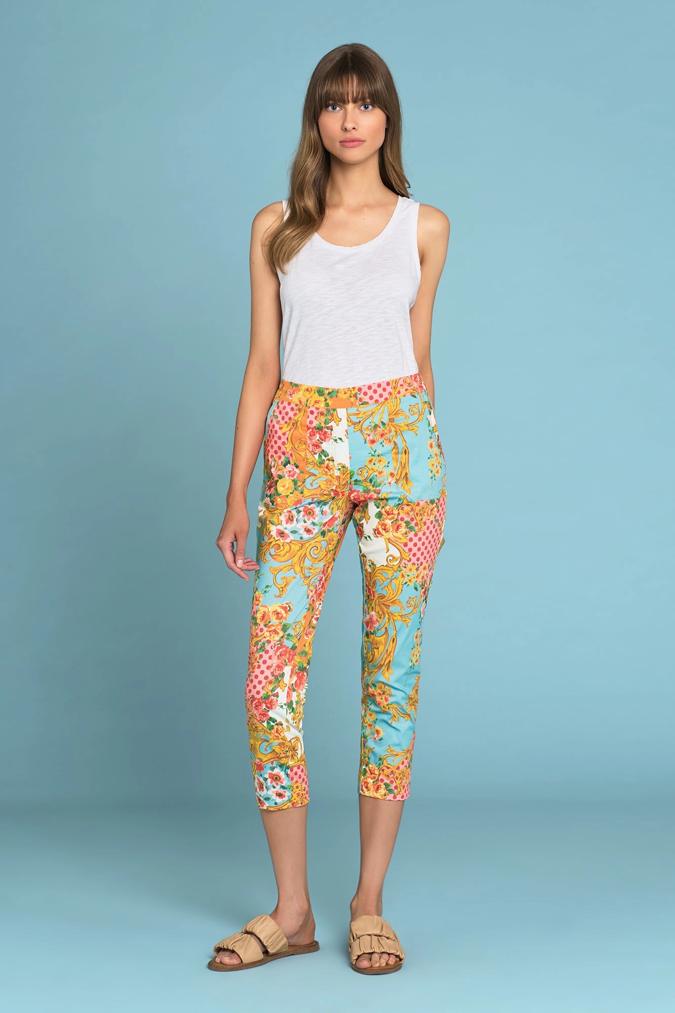 Lightweight Cotton Pant - Camargue Bloom Print