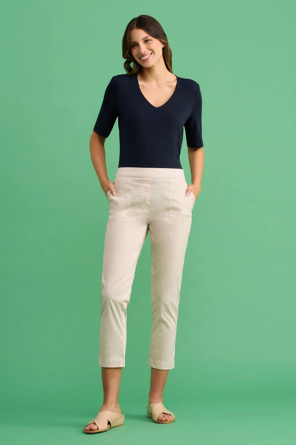 Lightweight Cotton Pant - Pebble