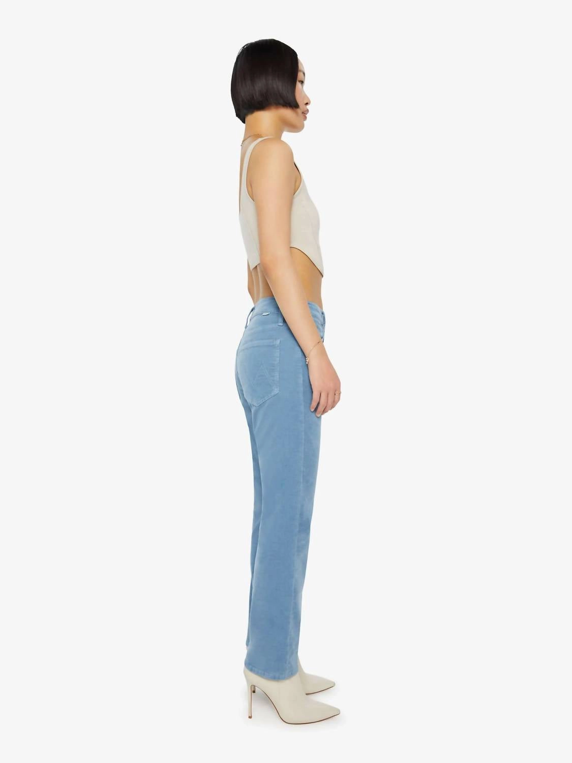 Lil Mid Rise Hiker Hover Jean In Blue Shadow