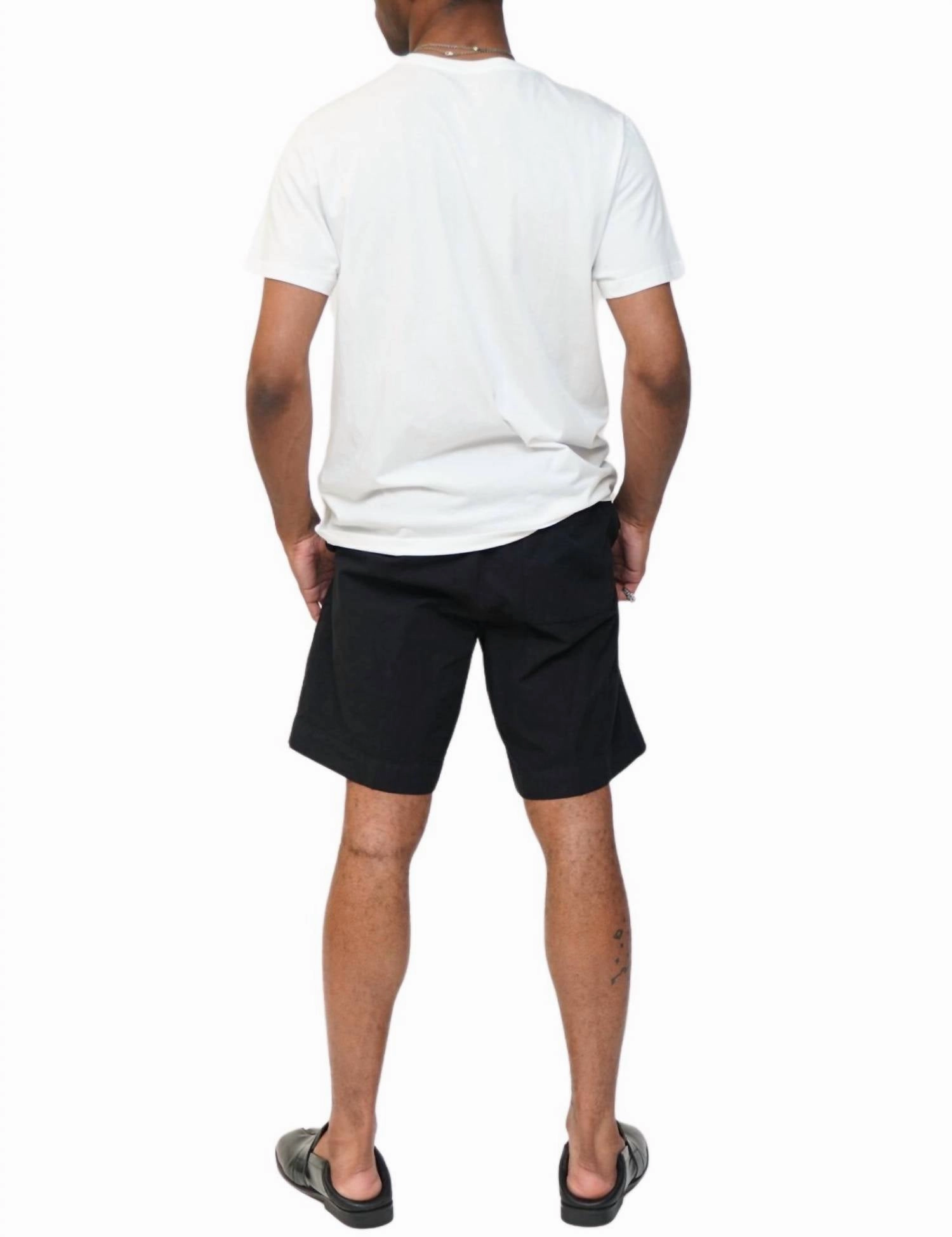 Linen Basket Short In Black
