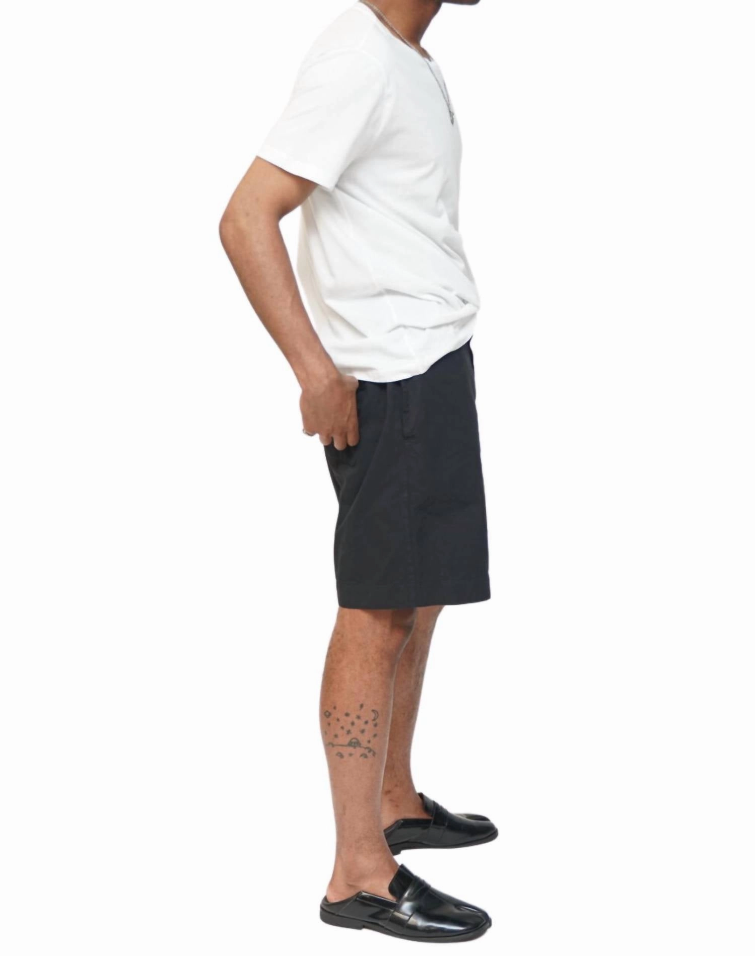 Linen Basket Short In Black