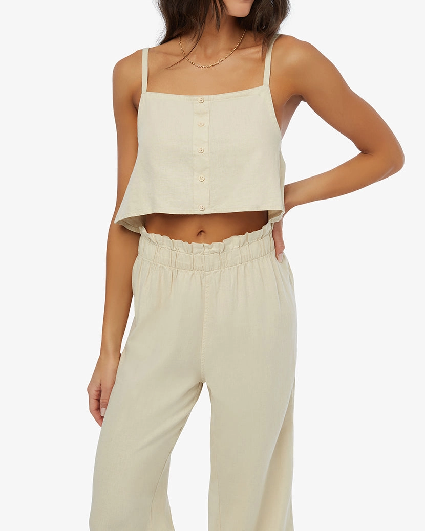 Linen Trapeze Tank