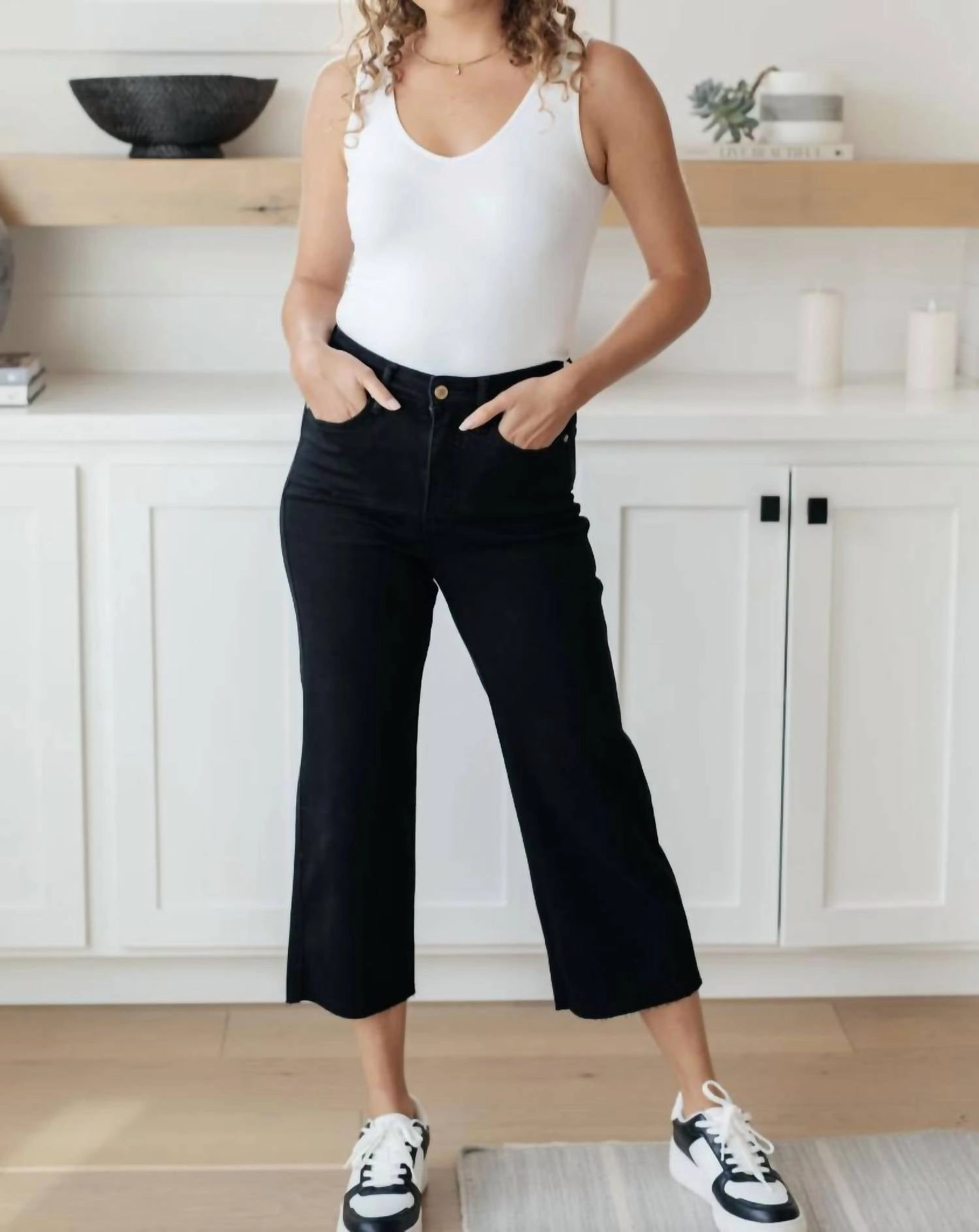 Lizzy High Rise Control Top Jeans In Black