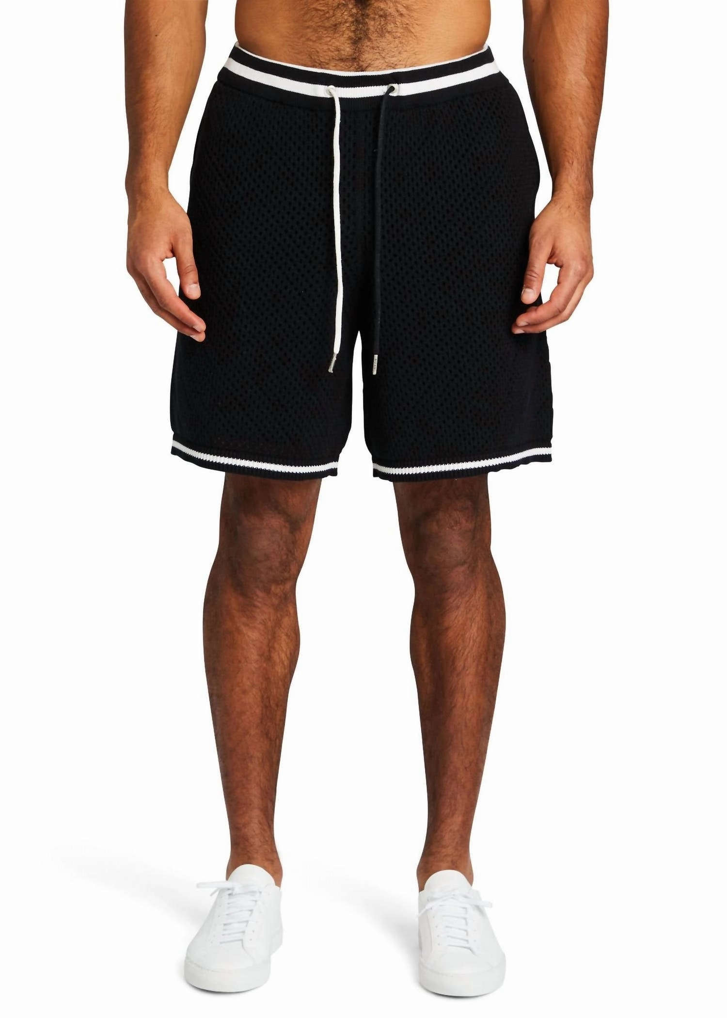 Logan Crochet Short In Black/white