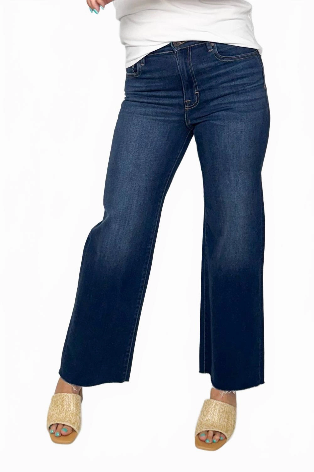 Logan High Rise Dad Jeans In Dark Wash